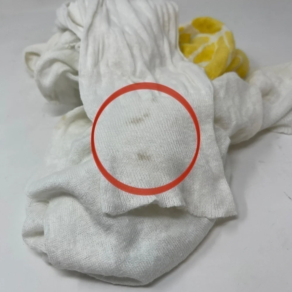 SEATON REVOLVE Women’s Intarsia Knit Yellow Ivory Flower Sweater Linen Blend L - Picture 6 of 8